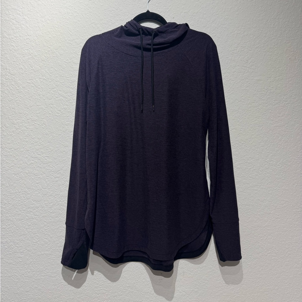 Dark Purple Long Sleeve Hoodie